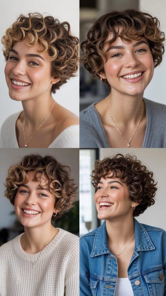  Short Curly Cuts with Volume Control
