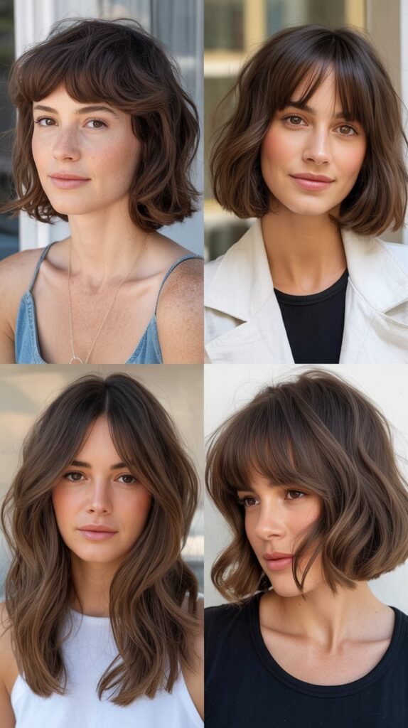 Wispy Bangs With Angled Layers