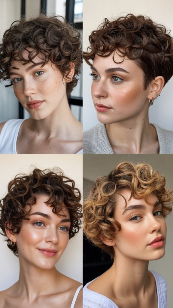 Curly Pixie with Definition Cream