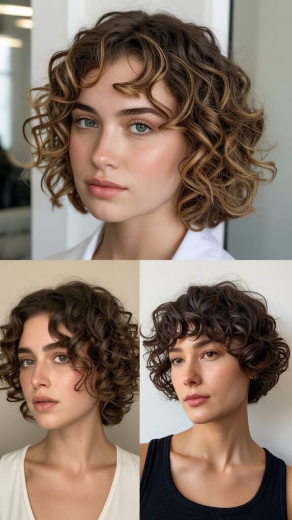 Curly Box Bob