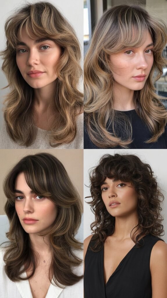 Piecey Bangs With Long Layered Waves