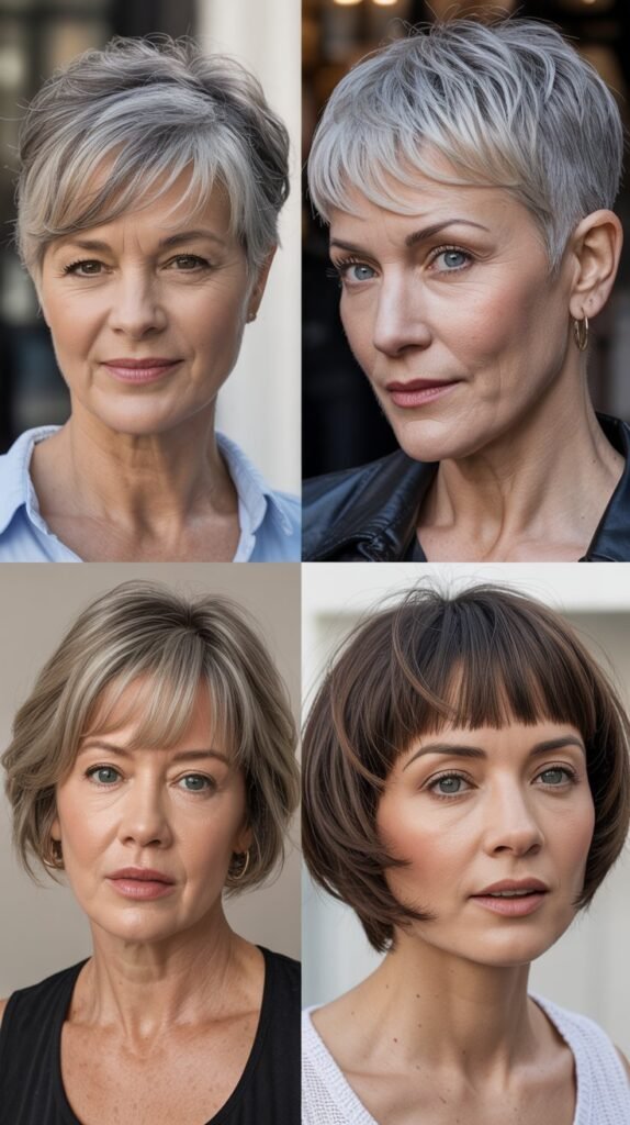  Micro Bangs with Short Hair