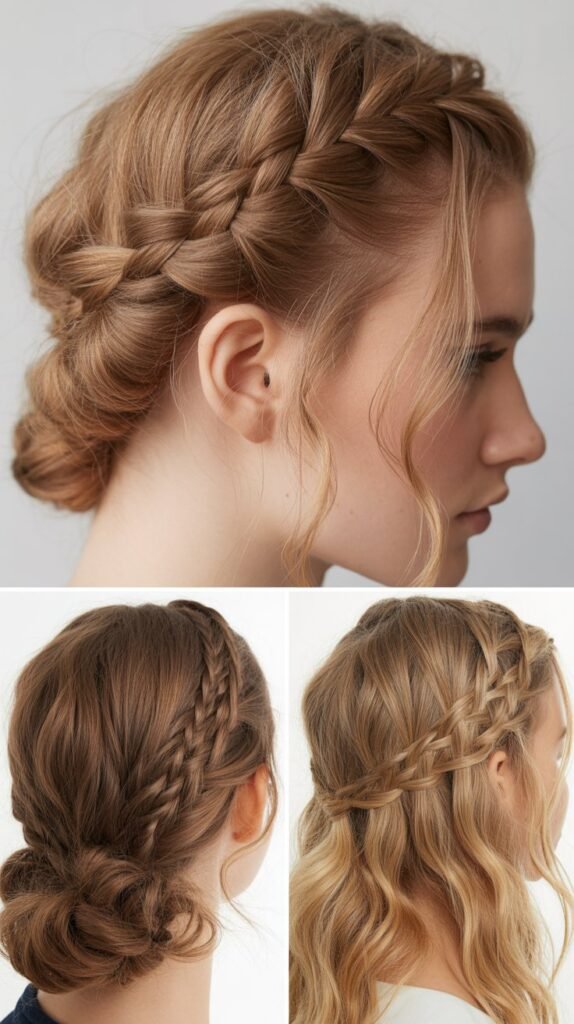 Diagonal Braid Across Crown