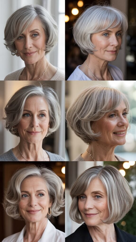 Short Bob with Curved Layers