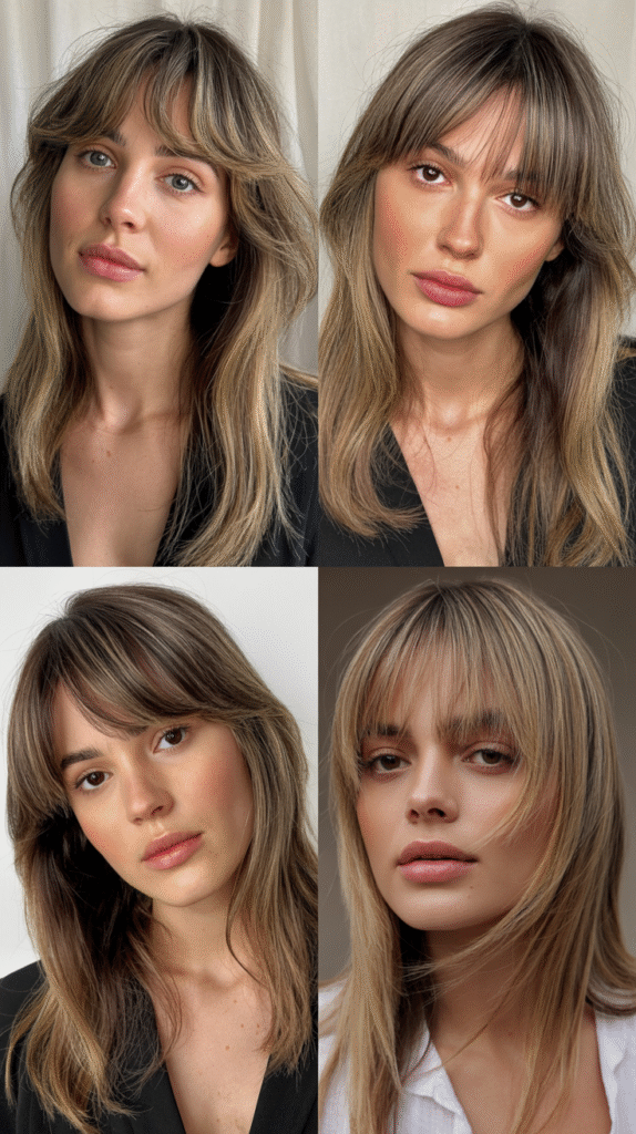 Straight Hair Wispy Fringe