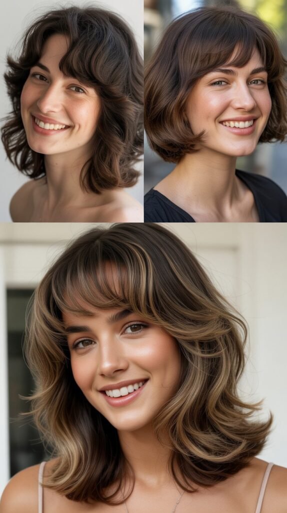 Wispy Bangs With Rounded Layers