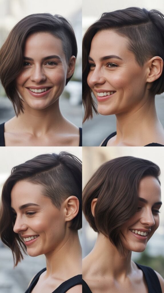 Side-Swept Undercut Bob
