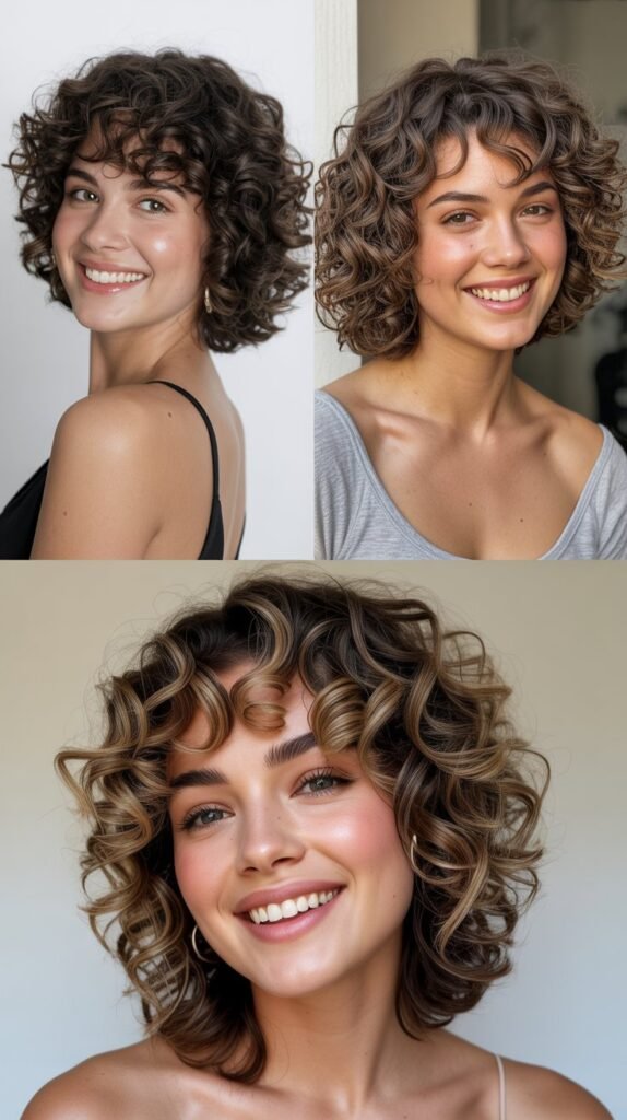 Graduated Curly Bob