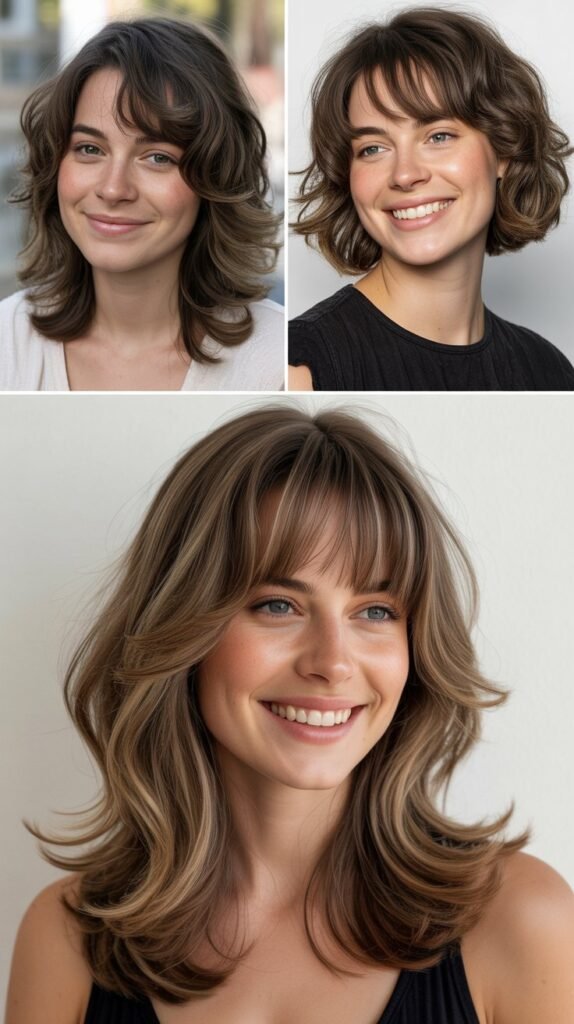 Wispy Bangs With Soft Layers Throughout
