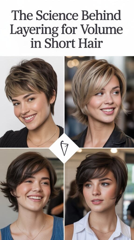 The Science Behind Layering for Volume in Short Hair