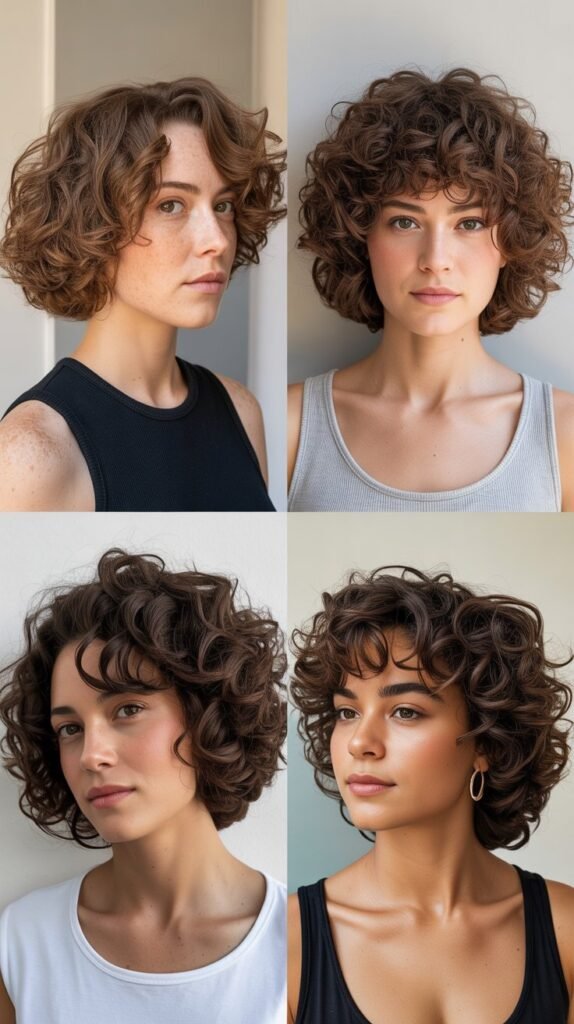The Curly Inverted Bob