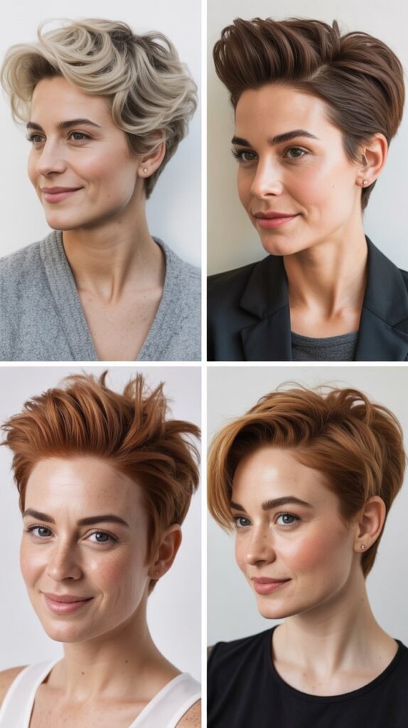 Pompadour Pixie Style
