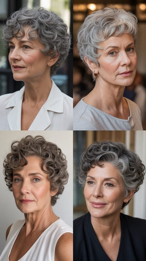 Curly Crop with Tapered Nape