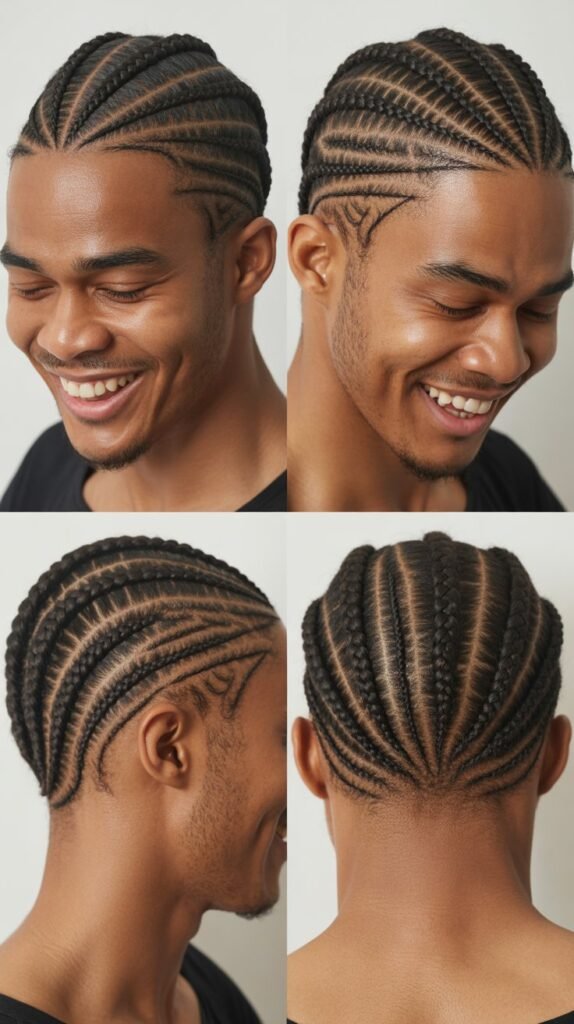 Triangle Section Cornrows