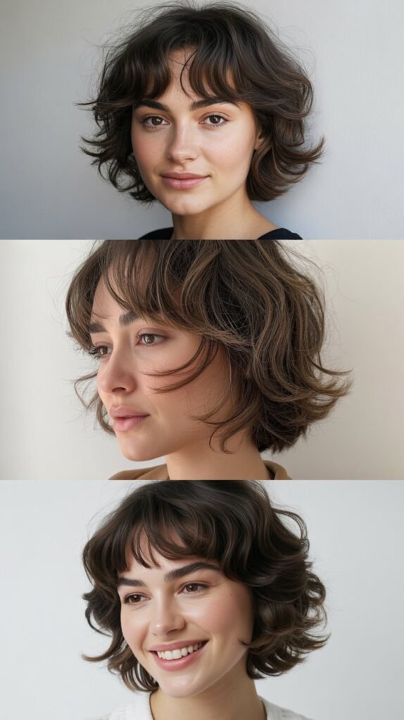 Sparse Wispy Bangs With Defined Layers: For Minimalist Aesthetics