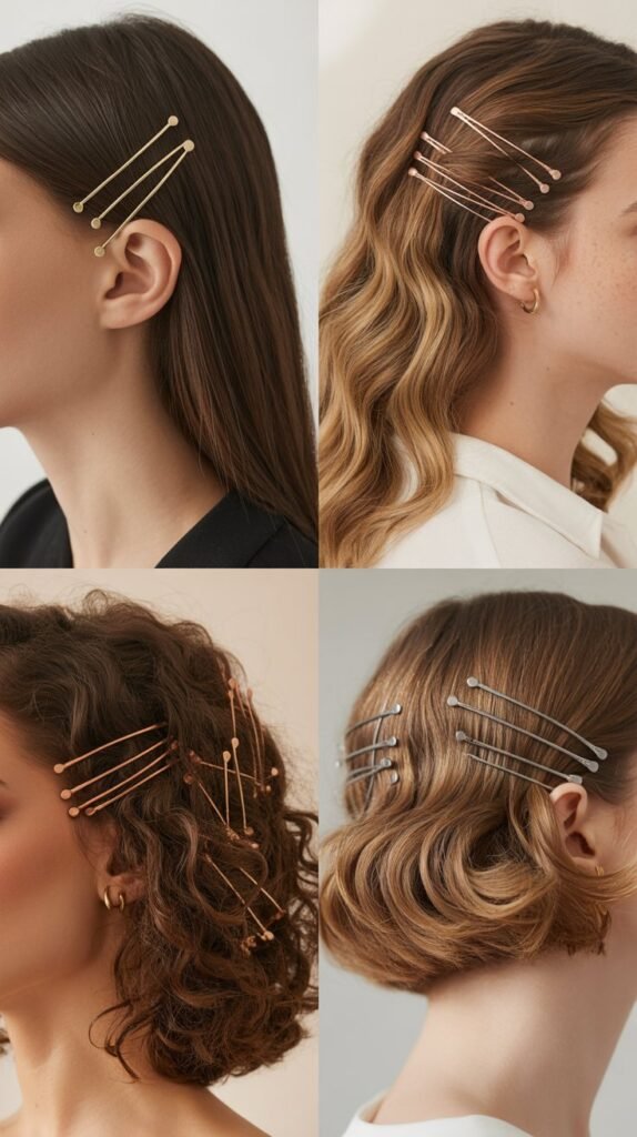  Deep Side Sweep with Bobby Pins