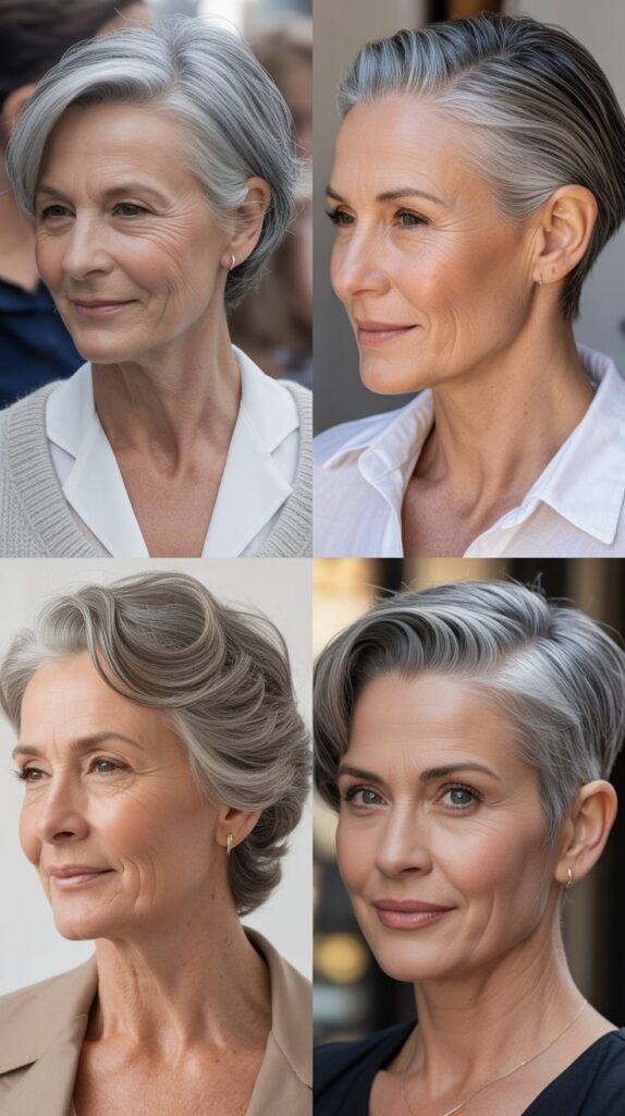 The Slicked-Back Short Cut