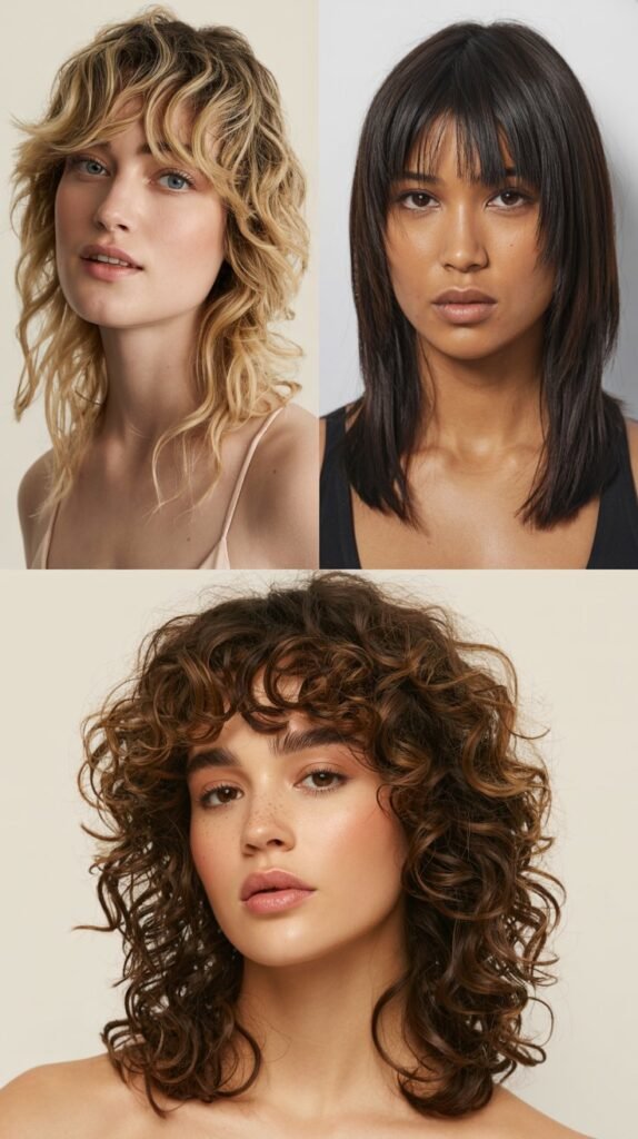 Choppy Bangs With Long Textured Hair