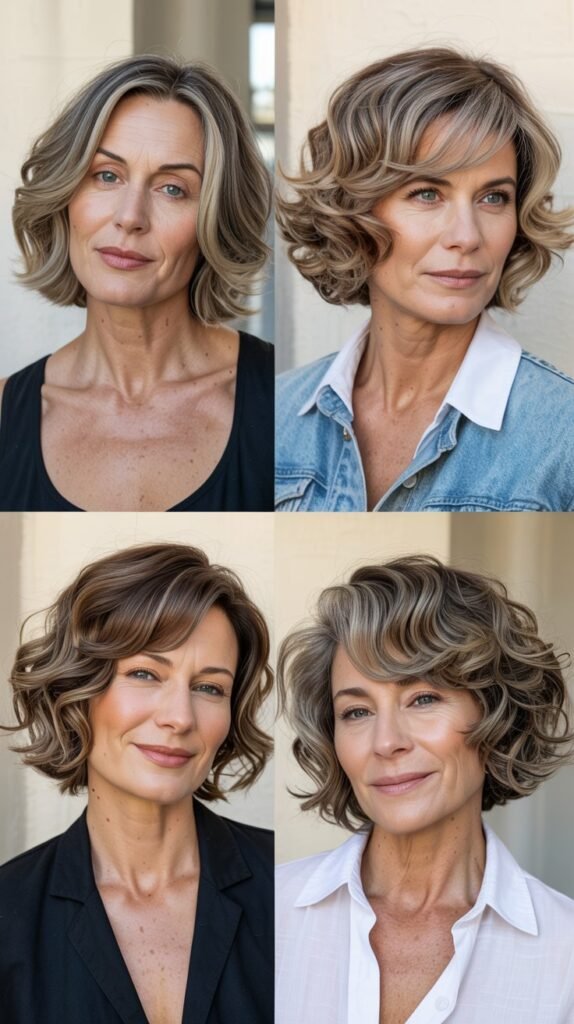 Tousled Bob with Waves