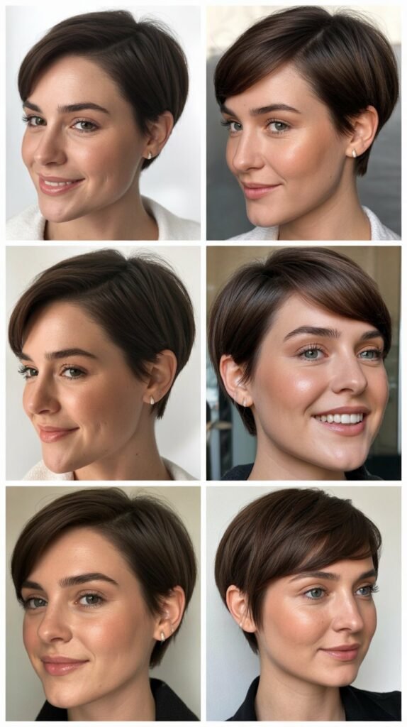 Smooth Side-Parted Pixie