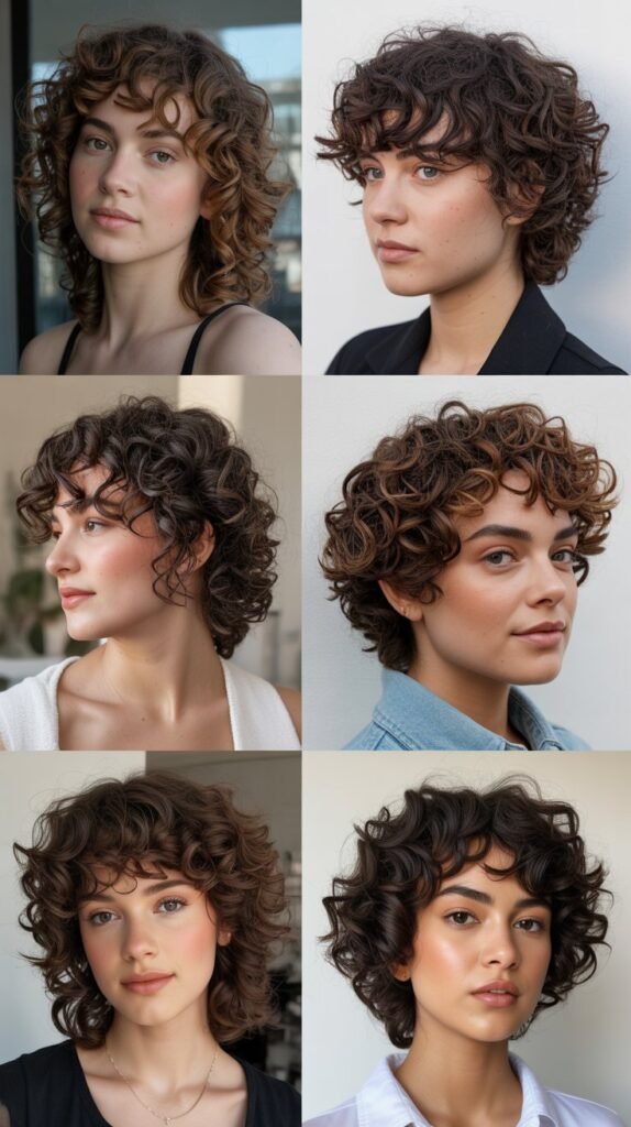 The Curly Halo Cut