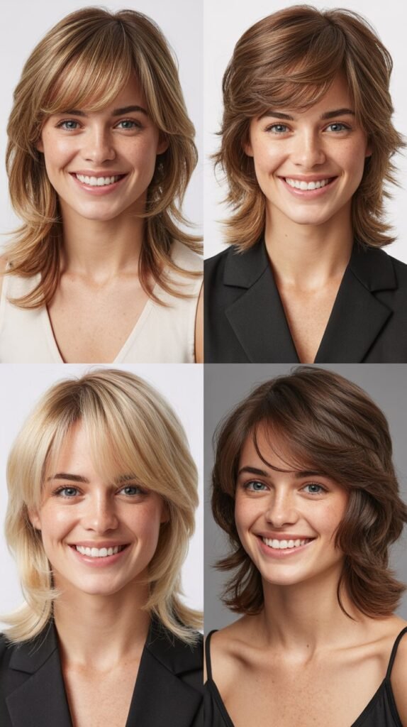 Wispy Bangs With Sliced Layers: Clean-Cut Texture