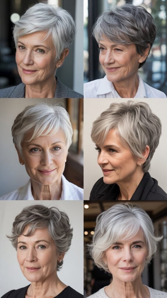 Layered Pixie with Side Part