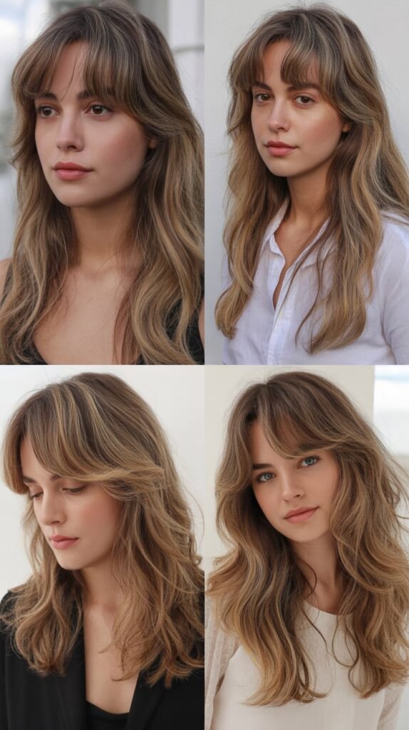 Wispy Micro Bangs With Cascading Layers