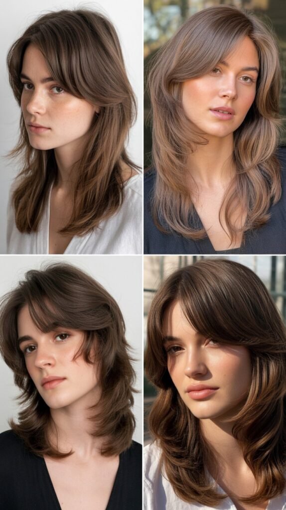 Side-Swept Bangs With Long Graduated Layers