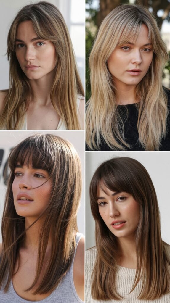  Piecey Bangs With Long Straight Hair