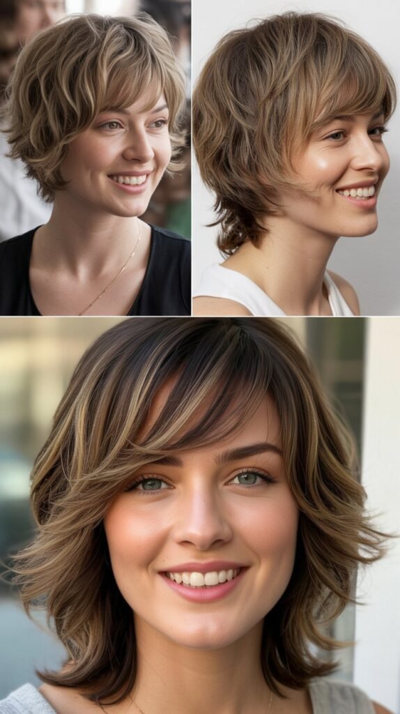 Shag With Side-Swept Fringe