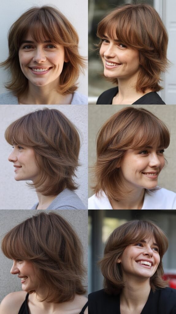Wispy Bangs With Thinned Layers