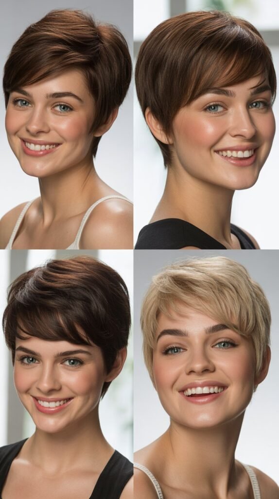 Pixie with Cowlick Management