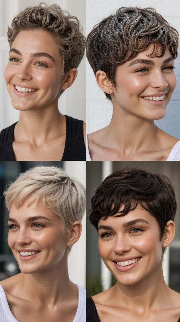 Textured Pixie with Sea Salt Spray