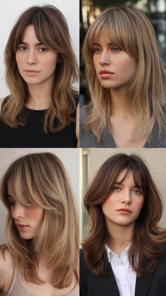 Wispy Bangs With Perimeter Layers