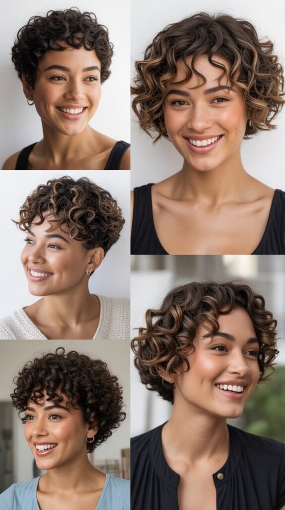 Accessorizing Short Curly Hair