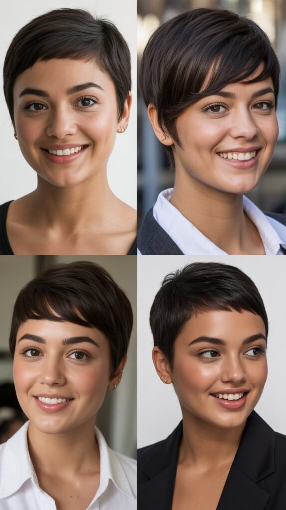 Pixie with Shaved Pattern at Nape