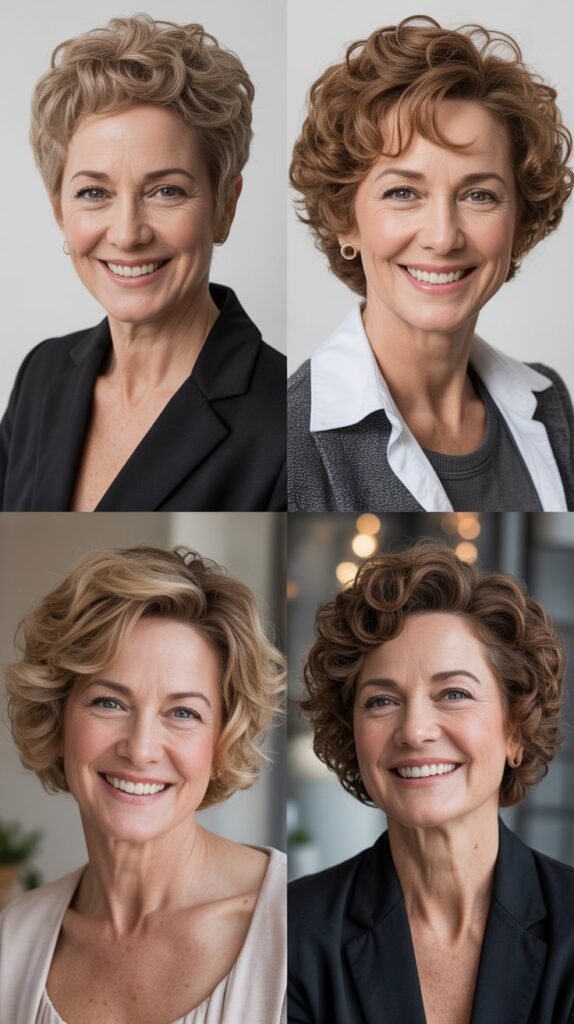 Short Curly Cuts for Mature Women