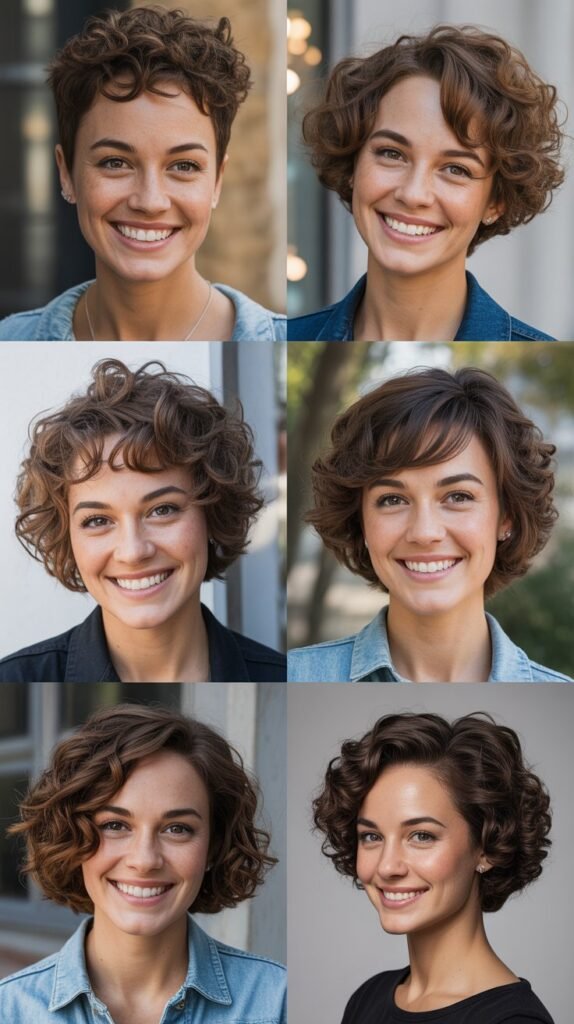  Short Curly Haircuts for Round Faces