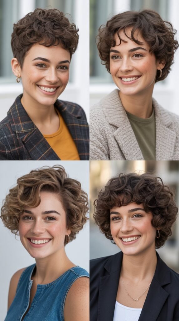  Short Curly Haircuts for Square Faces
