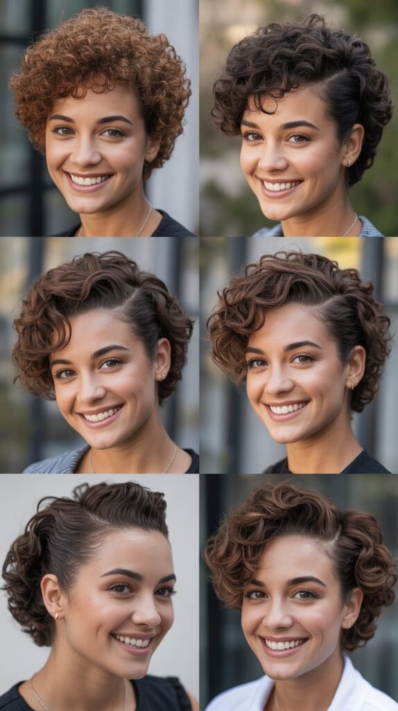 The Curly Faux Hawk