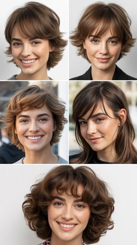 Wispy Bangs with Disconnected Layers