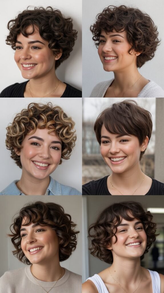  Short Curly Haircuts for Heart-Shaped Faces