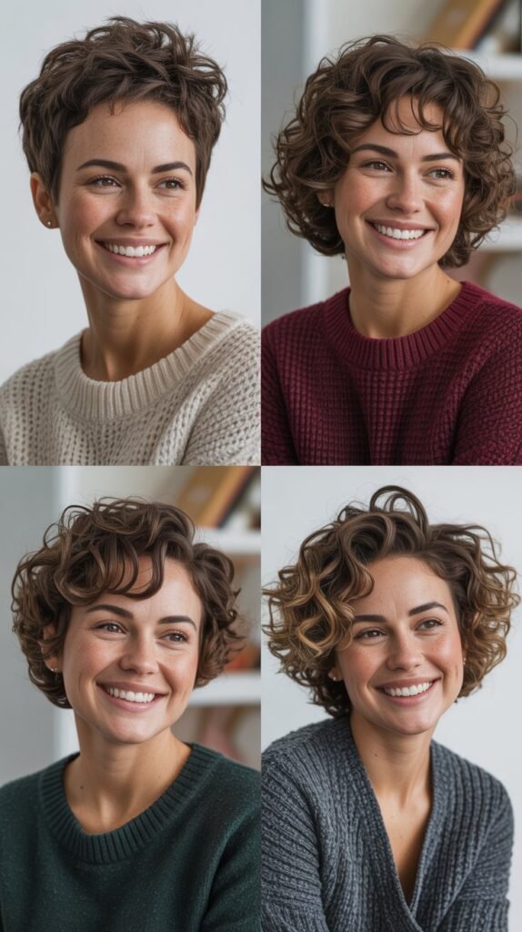  Short Curly Cuts for Cold Weather