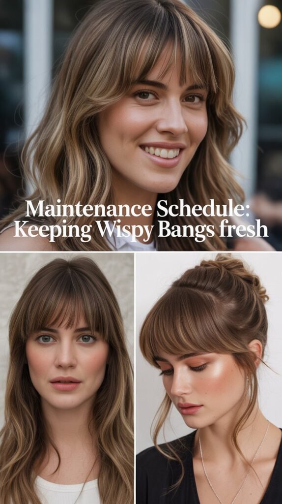 Maintenance Schedule: Keeping Wispy Bangs Fresh