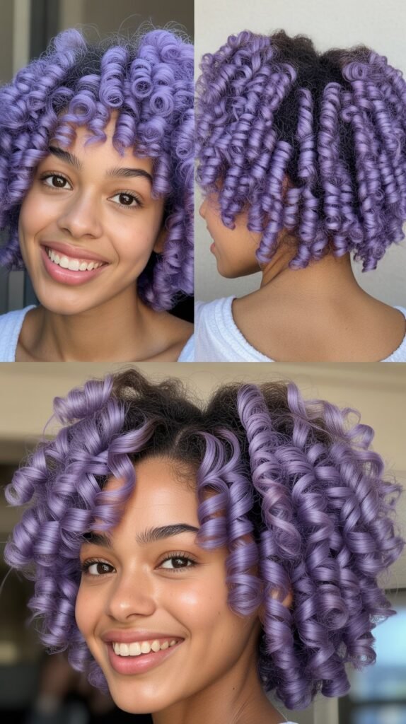 Wisteria Purple Throughout Medium Coils