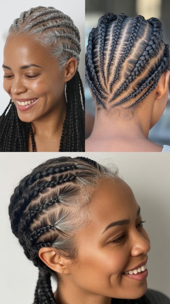  Deal With Gray Hair In Cornrows