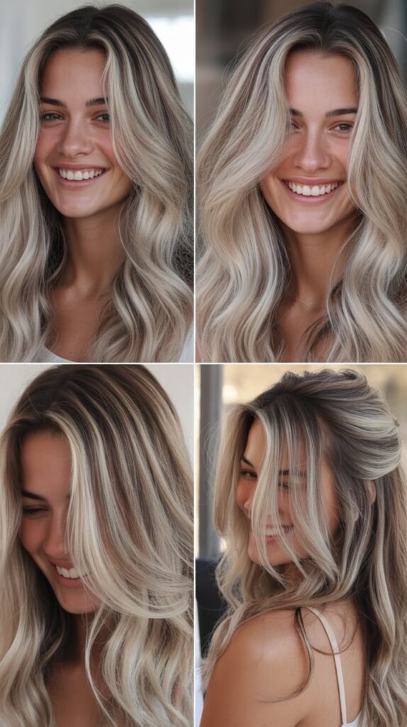  Platinum Blonde Money Piece Highlights