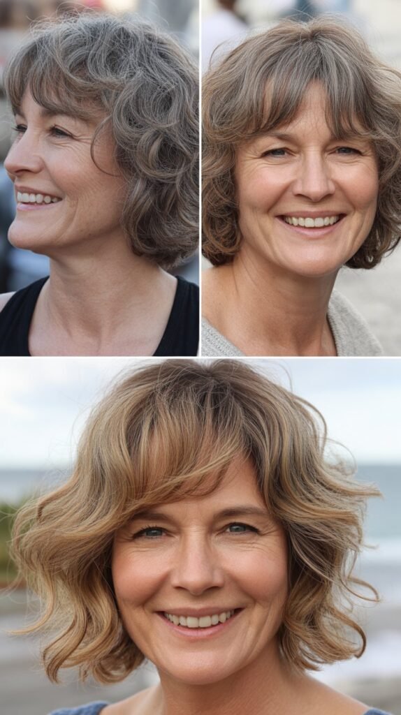 Beachy Texture with Middle-Parted Fringe