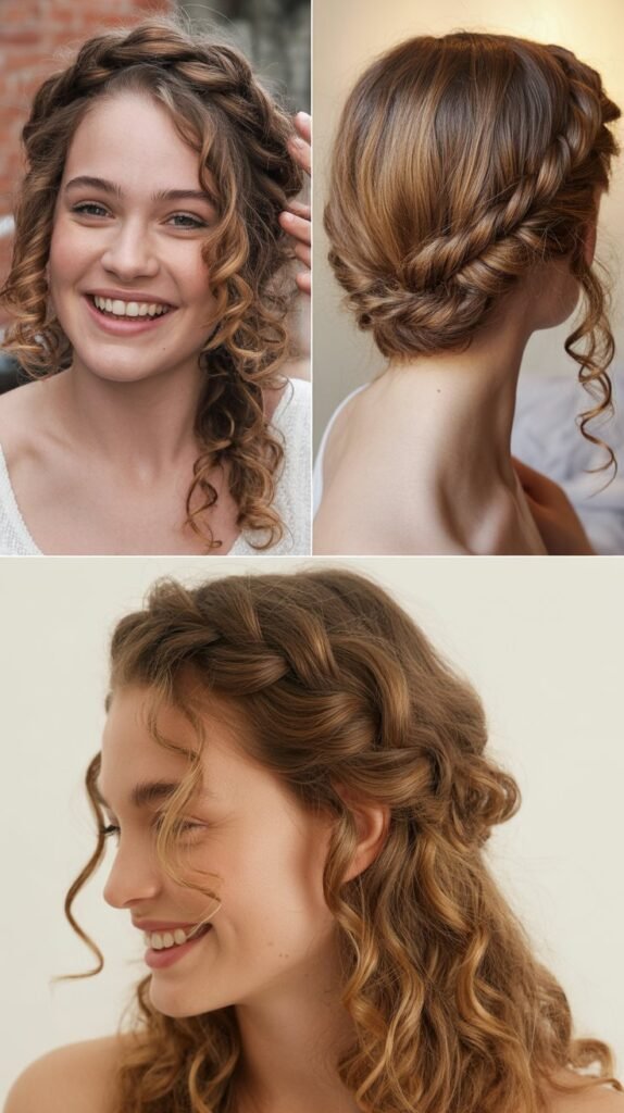 Twisted Crown with Curly Ends